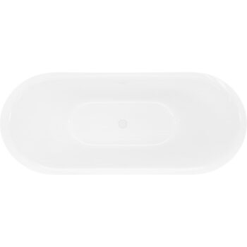 MEXEN/S - Lotos voľne stojaca vaňa 180 x 75, biela, sifón a prepad biela 52051807700-20