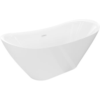 MEXEN/S - Lotos voľne stojaca vaňa 180 x 75, biela, sifón a prepad biela 52051807700-20