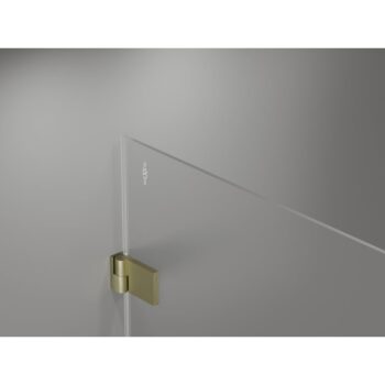 MEXEN/S - Lunar-B Duo sprchovací kút dvere krídlové 100 x 95, transparent, zlato kartáčovaná 832-100L-095P-55-00