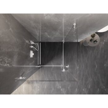 MEXEN/S - Lunar-B Duo sprchovací kút dvere krídlové 75 x 75, transparent, biela 832-075L-075P-20-00