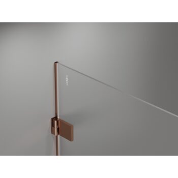 MEXEN/S - Lunar-B Duo sprchovací kút dvere krídlové 75 x 75, transparent, ružové zlato 832-075L-075P-60-00