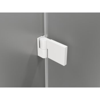 MEXEN/S - Lunar-B Duo sprchovací kút dvere krídlové 80 x 70, transparent, biela 832-080L-070P-20-00