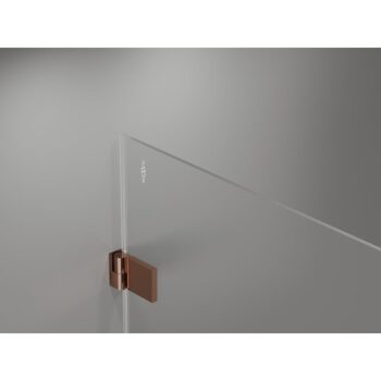 MEXEN/S - Lunar-B Duo sprchovací kút dvere krídlové 80 x 70, transparent, ružové zlato 832-080L-070P-60-00