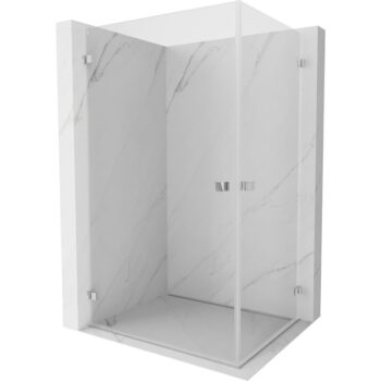 MEXEN/S - Lunar-B Duo sprchovací kút dvere krídlové 80 x 75, transparent, chróm 832-080L-075P-01-00