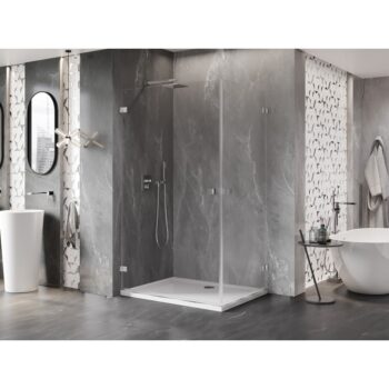 MEXEN/S - Lunar-B Duo sprchovací kút dvere krídlové 85 x 70, transparent, chróm 832-085L-070P-01-00