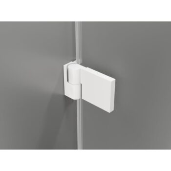 MEXEN/S - Lunar-B Duo sprchovací kút dvere krídlové 90 x 80, transparent, biela 832-090L-080P-20-00