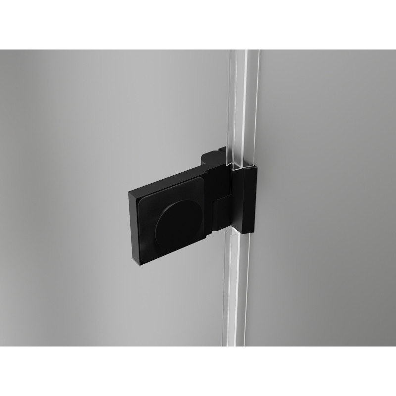 MEXEN/S - Lunar-B Duo sprchovací kút dvere krídlové 90 x 80, transparent, čierna 832-090L-080P-70-00 MEXEN/S - Lunar-B Duo sprchovací kút dvere krídlové 90 x 80, transparent, čierna 832-090L-080P-70-00