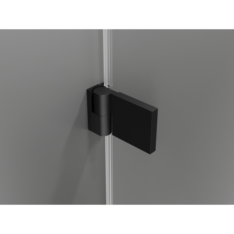 MEXEN/S - Lunar-B Duo sprchovací kút dvere krídlové 90 x 80, transparent, čierna 832-090L-080P-70-00 MEXEN/S - Lunar-B Duo sprchovací kút dvere krídlové 90 x 80, transparent, čierna 832-090L-080P-70-00