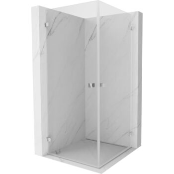 MEXEN/S - Lunar-B Duo sprchovací kút dvere krídlové 90 x 90, transparent, chróm 832-090L-090P-01-00