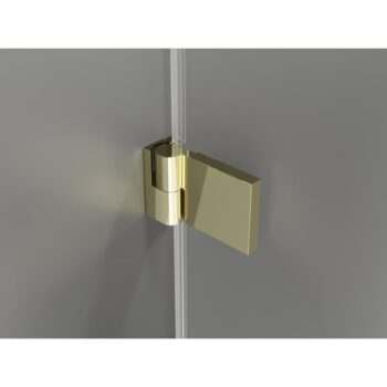 MEXEN/S - Lunar-B Duo sprchovací kút dvere krídlové 95 x 75, transparent, zlato 832-095L-075P-50-00
