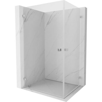 MEXEN/S - Lunar-B Duo sprchovací kút dvere krídlové 95 x 80, transparent, chróm 832-095L-080P-01-00