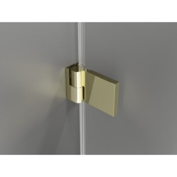 MEXEN/S - Lunar-B Duo sprchovací kút dvere krídlové 95 x 95, transparent, zlato 832-095L-095P-50-00