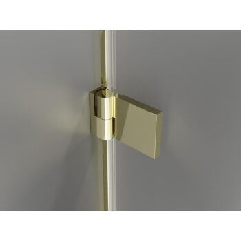 MEXEN/S - Lunar-B Duo sprchovací kút dvere krídlové 95 x 95, transparent, zlato 832-095L-095P-50-00