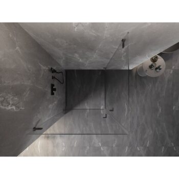 MEXEN/S - Lunar-B Duo sprchový kút dvere krídlové 90 x 90, transparent, grafit metal 832-090L-090P-95-00