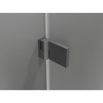 MEXEN/S - Lunar-B Duo sprchový kút dvere krídlové 95 x 75, transparent, grafit metal 832-095L-075P-95-00