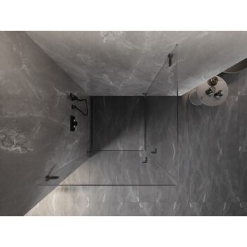 MEXEN/S - Lunar-B Duo sprchový kút dvere krídlové 95 x 95, transparent, grafit metal 832-095L-095P-95-00