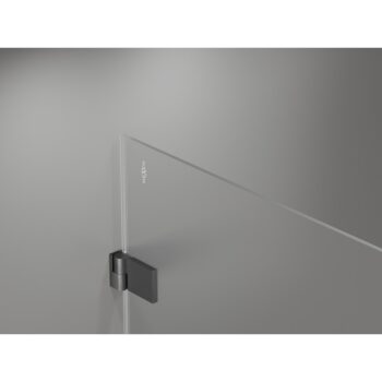 MEXEN/S - Lunar-B L sprchový kút dvere krídlové ľavá 85 x 70, transparent, grafit kartáčovaná 832L-085-070-66-00-L
