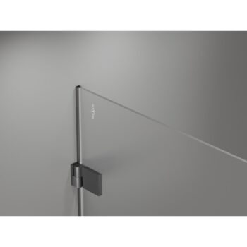 MEXEN/S - Lunar-B L sprchový kút dvere krídlové ľavá 85 x 70, transparent, grafit kartáčovaná 832L-085-070-66-00-L