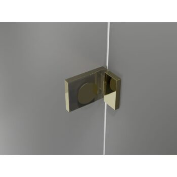 MEXEN/S - Lunar-B L sprchový kút dvere krídlové ľavá 90 x 70, transparent, zlato 832L-090-070-50-00-L