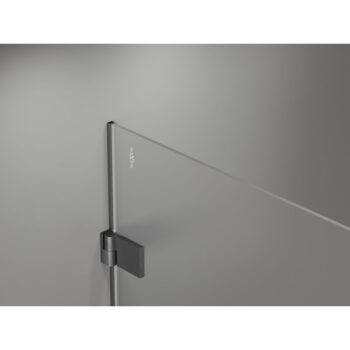 MEXEN/S - Lunar-B L sprchový kút dvere krídlové pravá 75 x 70, transparent, grafit kartáčovaná 832L-075-070-66-00-P