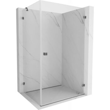 MEXEN/S - Lunar-B L sprchový kút dvere krídlové pravá 80 x 70, transparent, grafit metal 832L-080-070-95-00-P