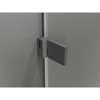 MEXEN/S - Lunar-B L sprchový kút dvere krídlové pravá 80 x 70, transparent, grafit metal 832L-080-070-95-00-P