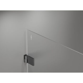 MEXEN/S - Lunar-B L sprchový kút dvere krídlové pravá 85 x 70, transparent, grafit kartáčovaná 832L-085-070-66-00-P