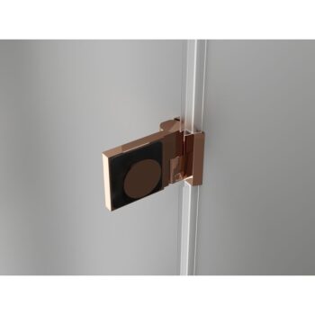 MEXEN/S - Lunar-B L sprchový kút dvere krídlové pravá 90 x 70, transparent, ružové zlato 832L-090-070-60-00-P