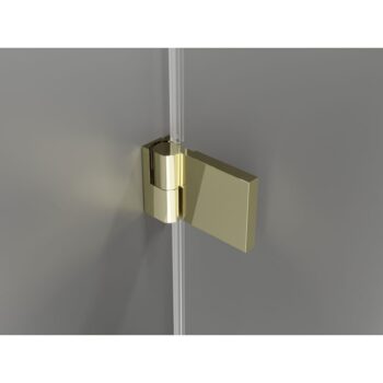 MEXEN/S - Lunar-B L sprchový kút dvere krídlové pravá 90 x 70, transparent, zlato 832L-090-070-50-00-P