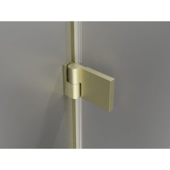 MEXEN/S - Lunar-B L sprchový kút dvere krídlové pravá 90 x 70, transparent, zlato kartáčovaná 832L-090-070-55-00-P