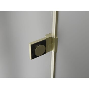 MEXEN/S - Lunar-B L sprchový kút dvere krídlové pravá 90 x 70, transparent, zlato kartáčovaná 832L-090-070-55-00-P