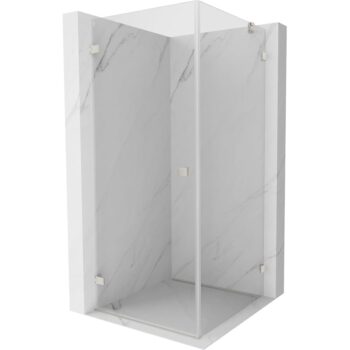MEXEN/S - Lunar-B sprchovací kút dvere krídlové ľavá 70 x 70, transparent, nikel kartáčovaný 832-070-070-97-00-L
