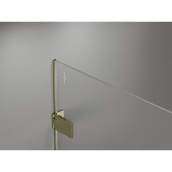 MEXEN/S - Lunar-B sprchovací kút dvere krídlové ľavá 70 x 70, transparent, zlato 832-070-070-50-00-L