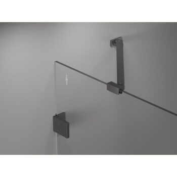 MEXEN/S - Lunar-B sprchovací kút dvere krídlové ľavá 75 x 70, transparent, grafit kartáčovaná 832-075-070-66-00-L