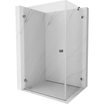 MEXEN/S - Lunar-B sprchovací kút dvere krídlové ľavá 75 x 70, transparent, grafit metal 832-075-070-95-00-L