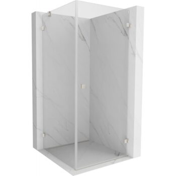 MEXEN/S - Lunar-B sprchovací kút dvere krídlové pravá 70 x 70, transparent, nikel kartáčovaný 832-070-070-97-00-P