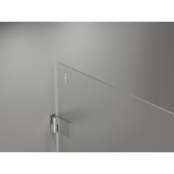 MEXEN/S - Lunar-B sprchovací kút dvere krídlové pravá 70 x 70, transparent, nikel kartáčovaný 832-070-070-97-00-P