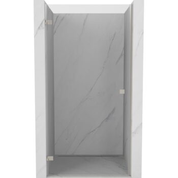 MEXEN/S - Lunar-B sprchové dvere krídlové ľavé 75, transparent, nikel kartáčovaný 832-075-000-97-00-L