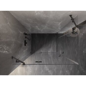 MEXEN/S - Lunar Duo sprchový kút dvere krídlové 115 x 95, transparent, grafit metal 834-115L-095P-95-00