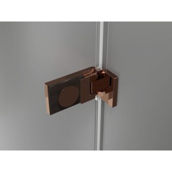 MEXEN/S - Lunar-F Duo sprchovací kút skladacie dvere 100 x 85, transparent, ružové zlato 836-100L-085P-60-00