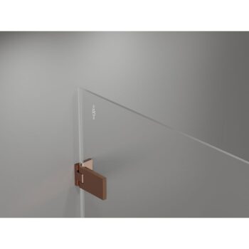 MEXEN/S - Lunar-F Duo sprchovací kút skladacie dvere 75 x 70, transparent, ružové zlato 836-075L-070P-60-00