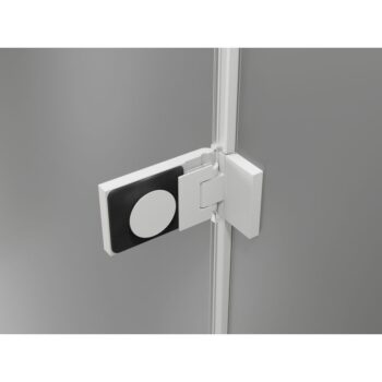 MEXEN/S - Lunar-F Duo sprchovací kút skladacie dvere 75 x 75, transparent, biela 836-075L-075P-20-00