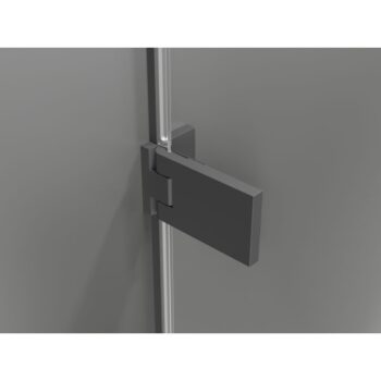 MEXEN/S - Lunar-F L sprchový kút skladacie dvere ľavá 100 x 70, transparent, grafit metal 836L-100-070-95-00-L