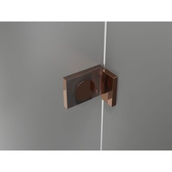 MEXEN/S - Lunar-F L sprchový kút skladacie dvere ľavá 90 x 70, transparent, ružové zlato 836L-090-070-60-00-L