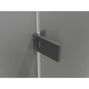 MEXEN/S - Lunar-F L sprchový kút skladacie dvere ľavá 95 x 70, transparent, grafit metal 836L-095-070-95-00-L