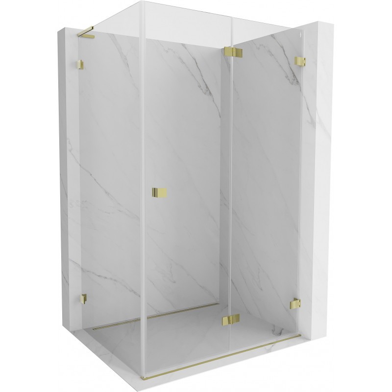 MEXEN/S - Lunar-F L sprchový kút skladacie dvere pravá 100 x 70, transparent, zlato 836L-100-070-50-00-P MEXEN/S - Lunar-F L sprchový kút skladacie dvere pravá 100 x 70, transparent, zlato 836L-100-070-50-00-P