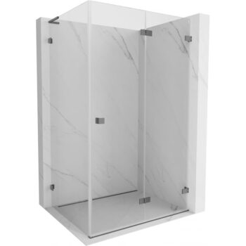 MEXEN/S - Lunar-F L sprchový kút skladacie dvere pravá 95 x 70, transparent, grafit metal 836L-095-070-95-00-P