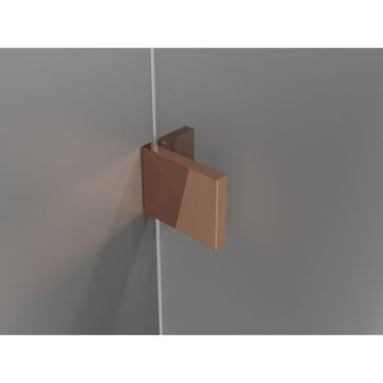 MEXEN/S - Lunar-F L sprchový kút skladacie dvere pravá 95 x 70, transparent, ružové zlato 836L-095-070-60-00-P