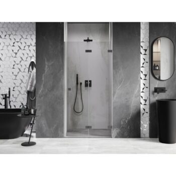 MEXEN/S - Lunar-F skladacie sprchové dvere pravé 70, transparent, grafit metal 836-070-000-95-00-P