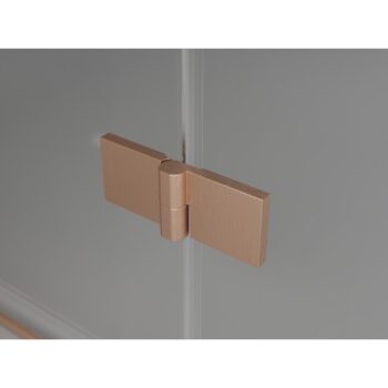 MEXEN/S - Lunar L Duo sprchovací kút dvere krídlové 100 x 80, transparent, meď kartáčovaná 834L-100L-080P-65-00